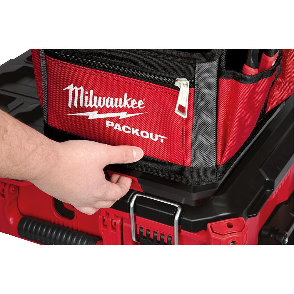 10 in. PACKOUT Tote with 25 ft. x 1.2 in. Compact Wide Blade Tape Measure (2-Pack) - Super Arbor