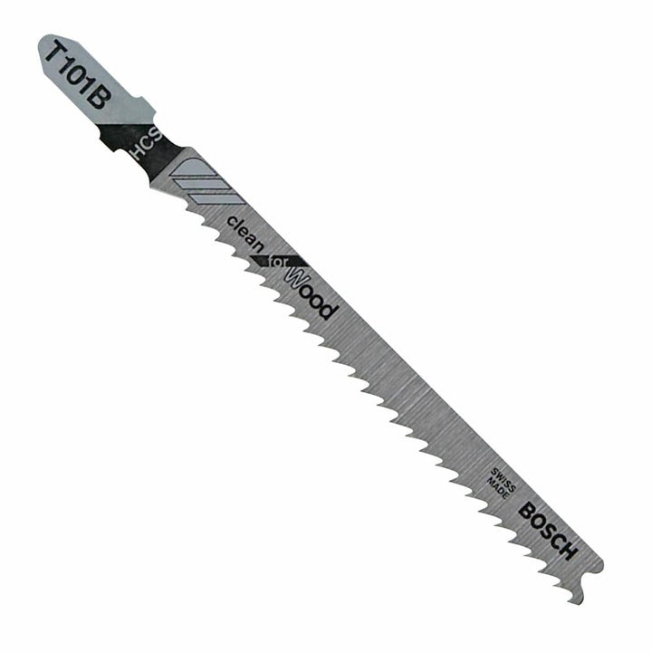 Bosch 5-Pack 4-in T-Shank High-Carbon Steel Jigsaw Blades, 10 TPI (T101B)