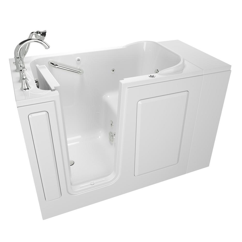 Exclusive Series 48 in. x 28 in. Right Hand Walk-In Whirlpool Tub with Quick Drain in White - Super Arbor