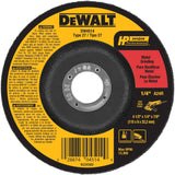 DEWALT Aluminum Oxide 4.5-in Type 27 Grinding Wheel, 1/4-in Thick, 7/8-in Arbor
