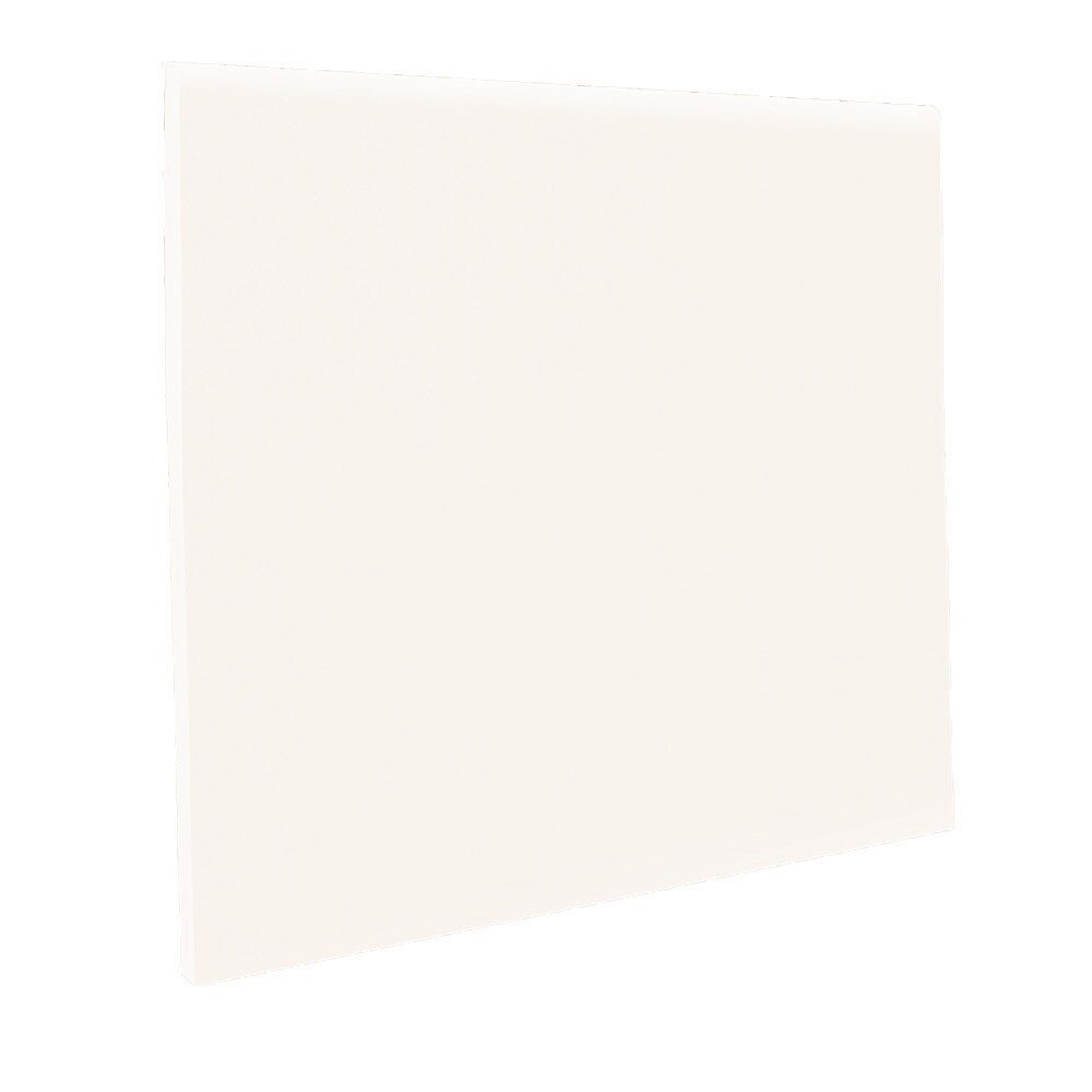 Flexco Arctic White 4.5-in x 48-in Vinyl Floor Base