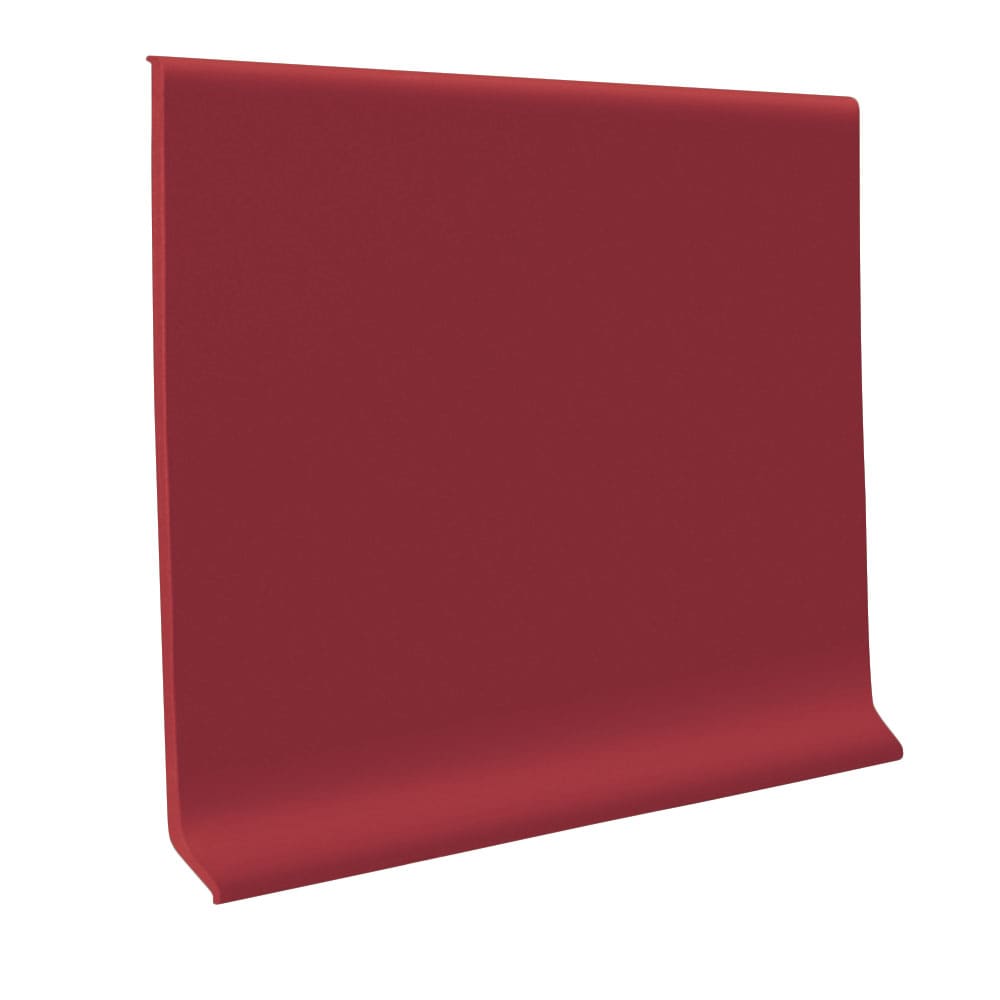 Flexco 2.5-in x 4-ft Vinyl Wall Base - Berry Red