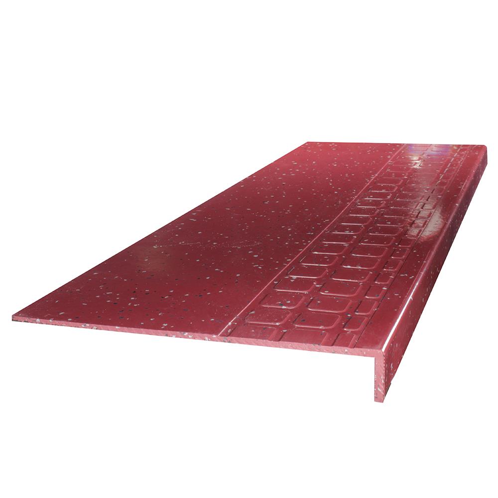 Flexco #800 Series 12.25-in x 54-in Berry Stair Tread
