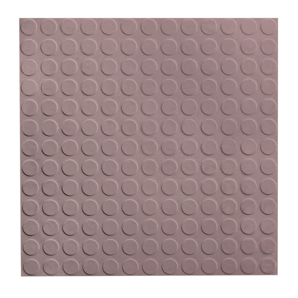 FLEXCO RGT Rubber Floor Tile, 18 in x 18 in, Taupe – Multipurpose Rubber Flooring Tile