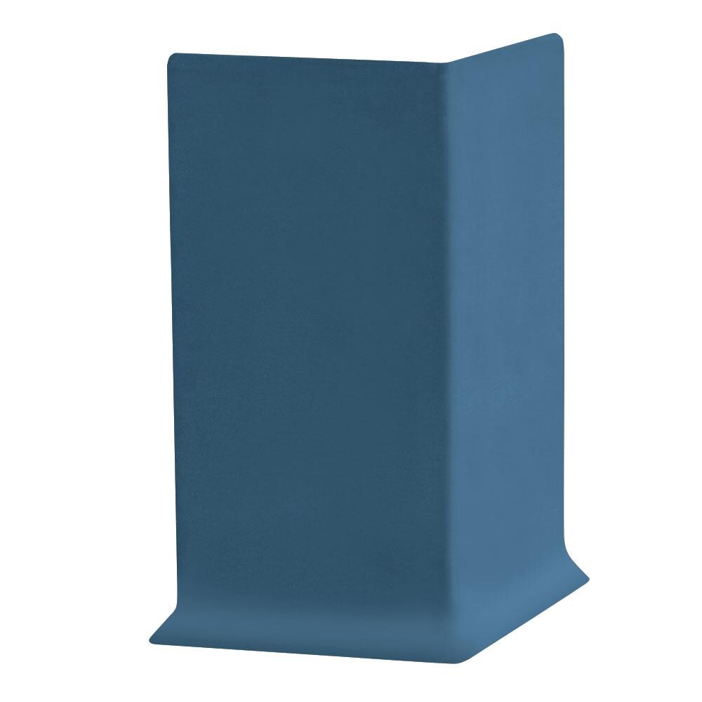 Flexco 6-in Blue Vinyl Wall Base Outside Corner