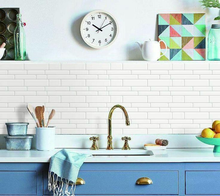 LongKing White Subway 12 in. x 12 in. Peel and Stick Wall Tile Backsplash (10-Pack)