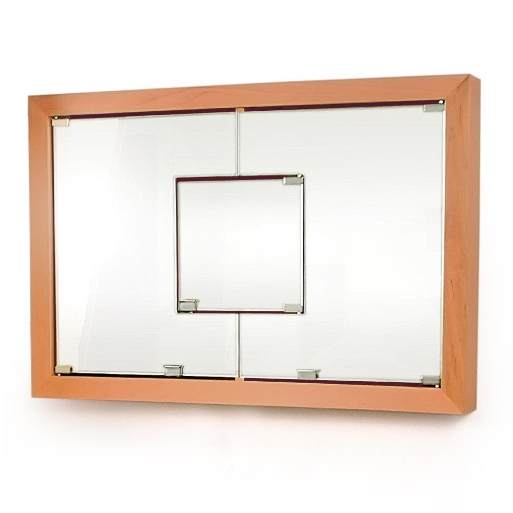 D'Vontz Modular Design Vanity (MDV) 23-in x 25.875-in Surface Mount Golden Oak Mirrored Medicine Cabinet
