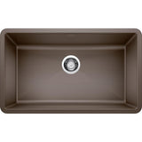 PRECIS Undermount Granite Composite 32 in. Single Bowl Kitchen Sink in White - Super Arbor