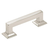 Hickory Hardware Studio 3-in Center to Center Polished Nickel Rectangular Handle Drawer Pulls