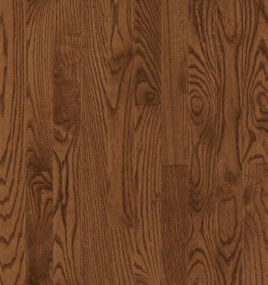 Bruce Manchester Saddle Oak 2-1/4-in W x 3/4-in T x Varying Length Smooth/Traditional Solid Hardwood Flooring (20-sq ft / Carton)
