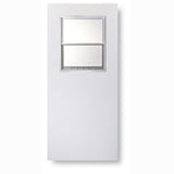 RELIABILT 30-in x 80-in Primed Half Lite Slab Front Door with Clear Glass