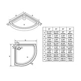 Breeze 36 in. L x 36 in. W x 76 in. H Corner Shower Kit with Frosted Glass, Shower Base and Wall in White - Super Arbor
