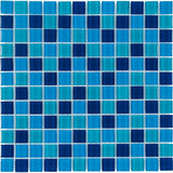 Elida Ceramica Ocean 12-in x 12-in Glossy Glass Uniform Squares Mosaic Wall Tile