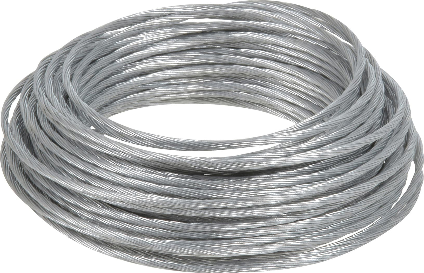 Hillman AnchorWire Steel-Plated Silver Braided Picture Wire, #2 x 25 ft, 20 lb Capacity (1 Pack)