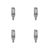 Feit Electric 25-Watt Equivalent T6 Candelabra Dimmable LED Smoke Glass Vintage Light Bulb with Spiral Filament Daylight (4-Pack)