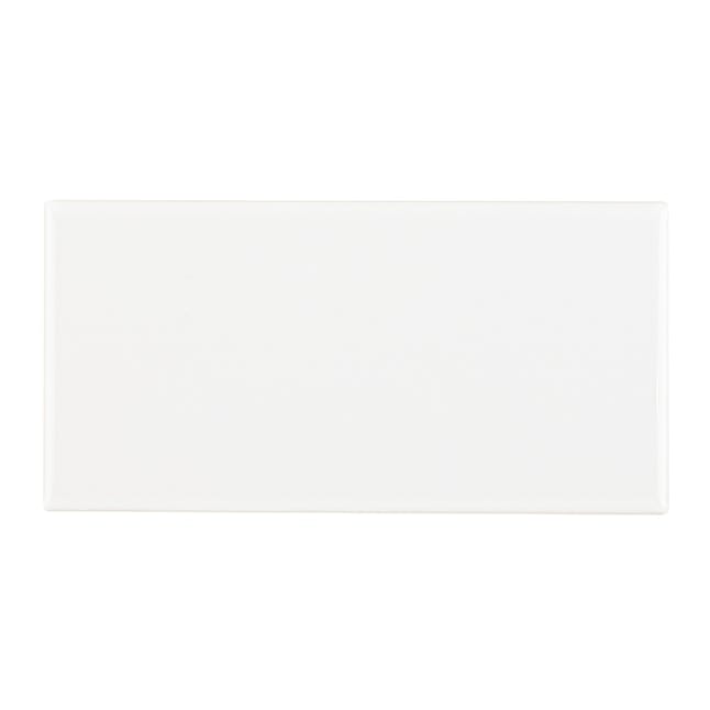 American Olean Color Ways Ice White Gloss 3-in x 6-in Glossy Ceramic Subway Tile (12-sq. ft/ Carton)