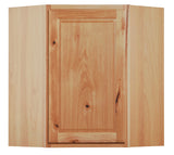 Diamond NOW Denver 12-in W x 36-in H x 24-in D Natural Rustic Hickory Diagonal Corner Wall Fully Assembled Cabinet (Raised Panel Square Style)