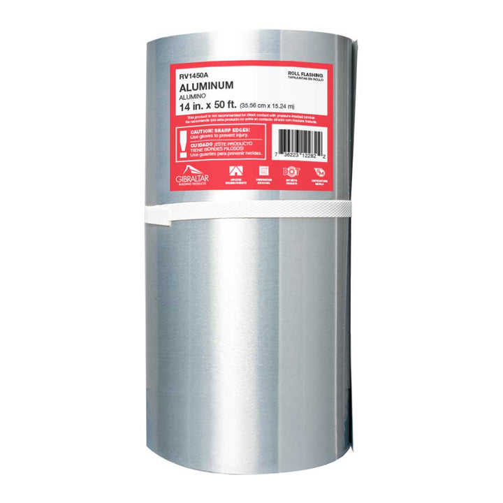 Gibraltar Building Products 14-in x 50-ft Silver Aluminum Roll Flashing RV1450A