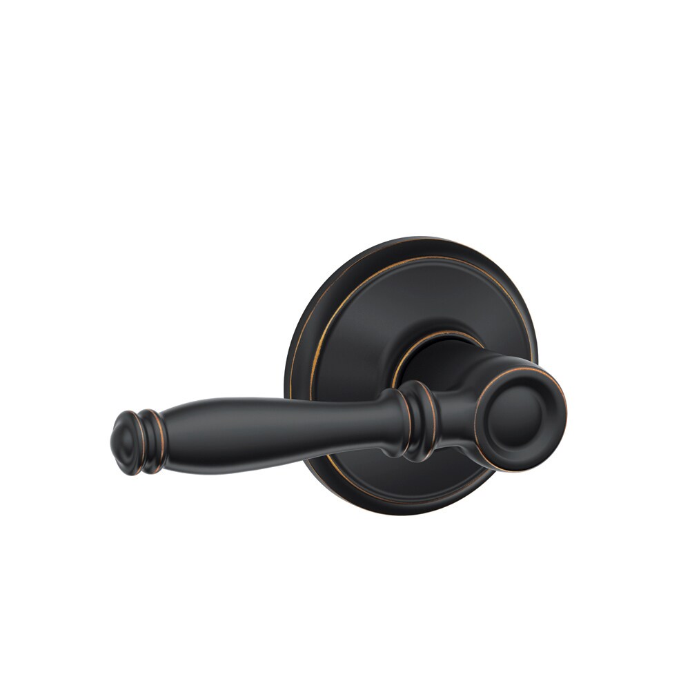 Schlage Birmingham Aged Bronze Passage Hall/Closet Door Lever