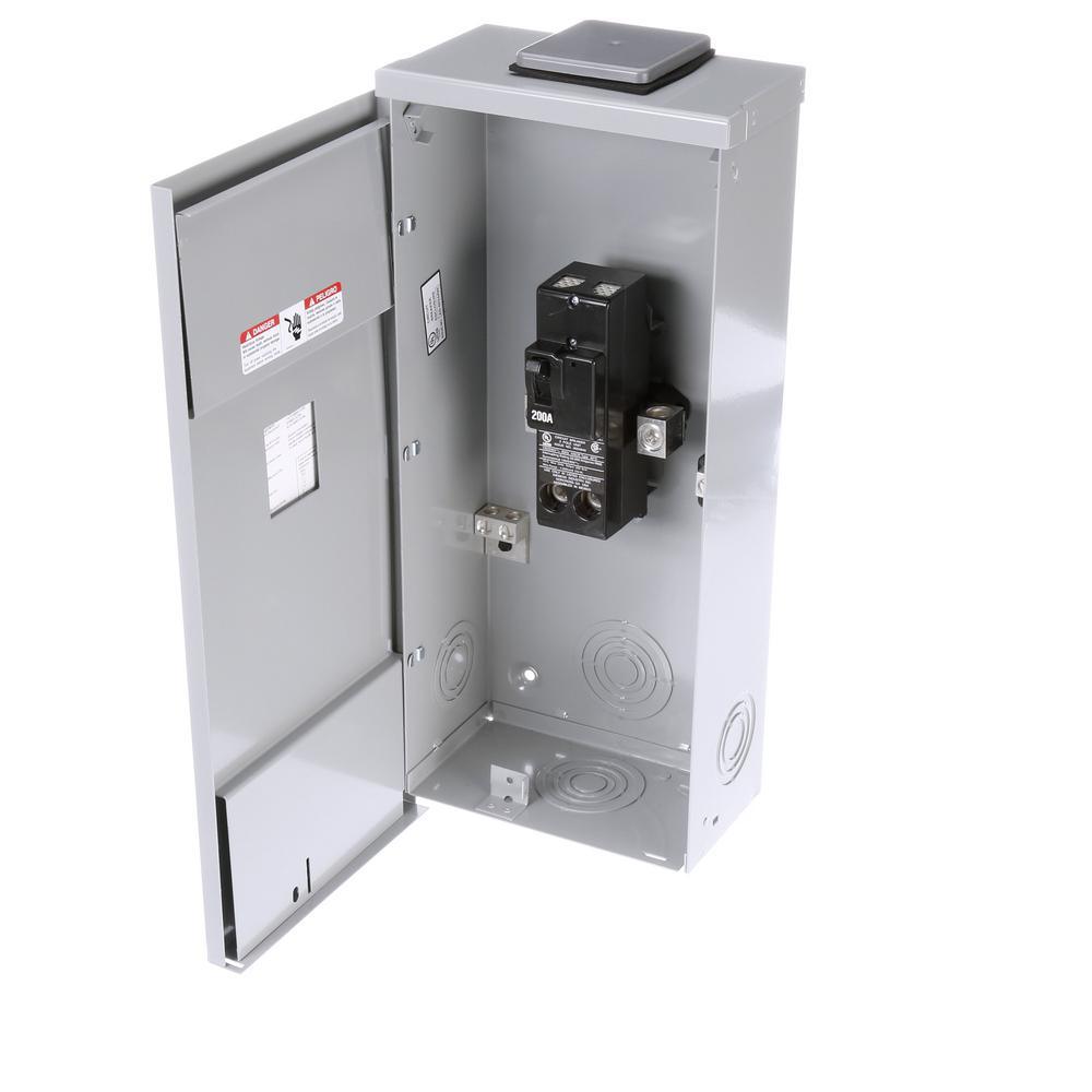 200 Amp 2-Space 2-Circuit Main Breaker Outdoor Load Center - Super Arbor