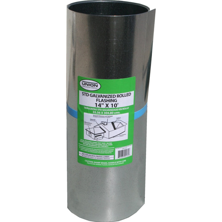 Union Corrugating 14-in x 10-ft Silver Galvanized Steel Roll Flashing