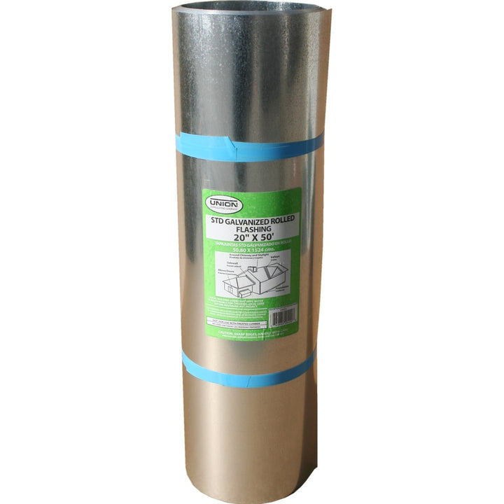 Union Corrugating 20-in x 50-ft Silver Galvanized Steel Roll Flashing