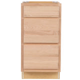 Project Source Oak Brook 18-in W x 35-in H x 23.75-in D Unfinished 3-Drawer Base Cabinet