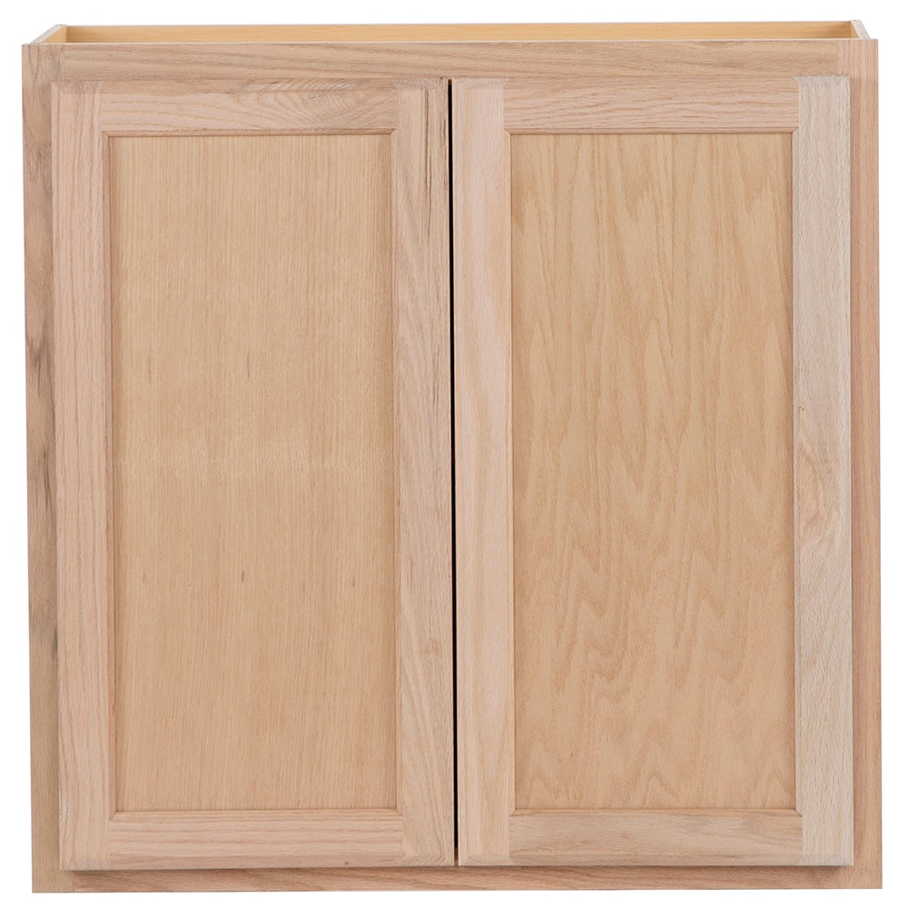 Opus Oak Brook 30-in Natural Unfinished Oak Wall Cabinet