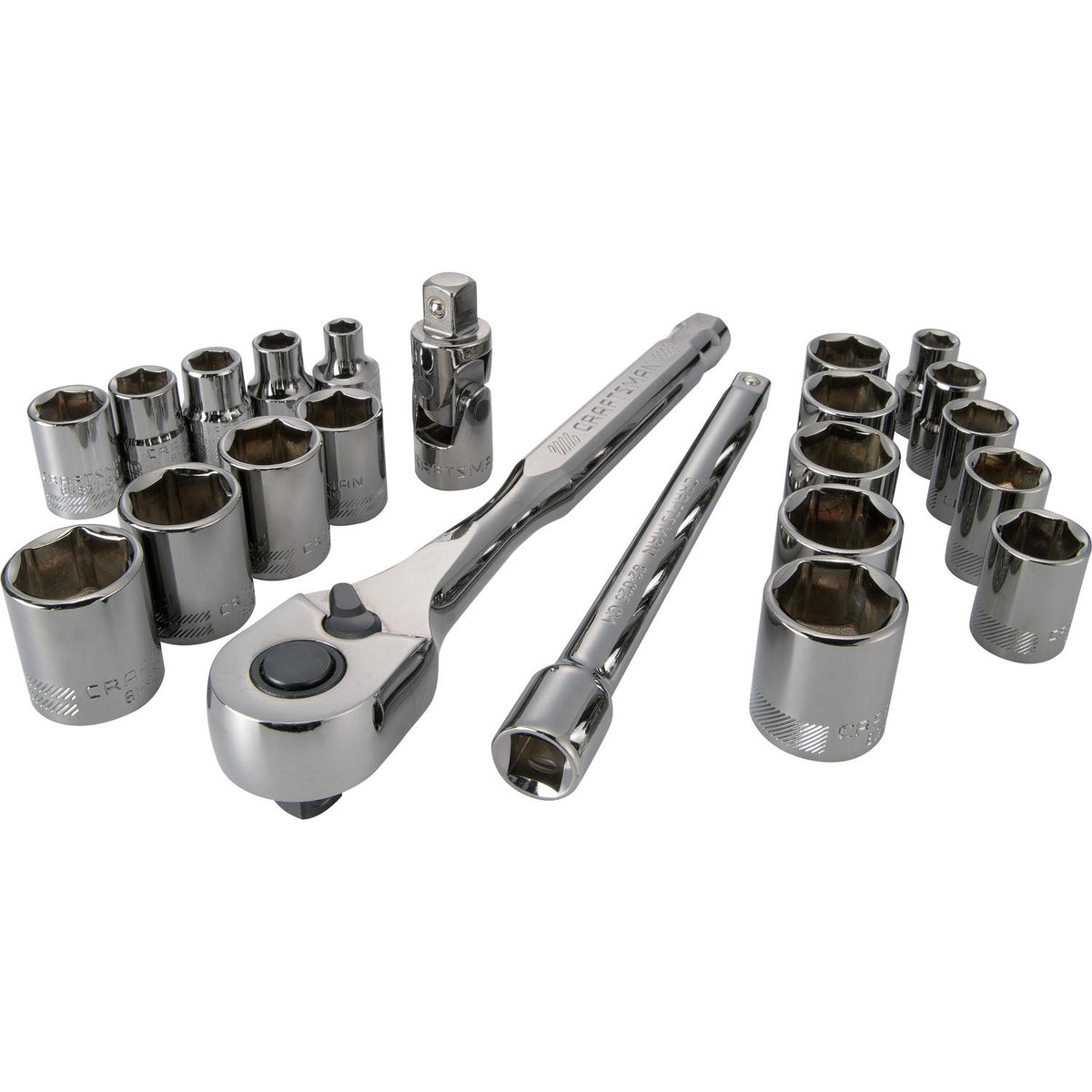 Craftsman 22 pc Metric and SAE Socket and Ratchet Set