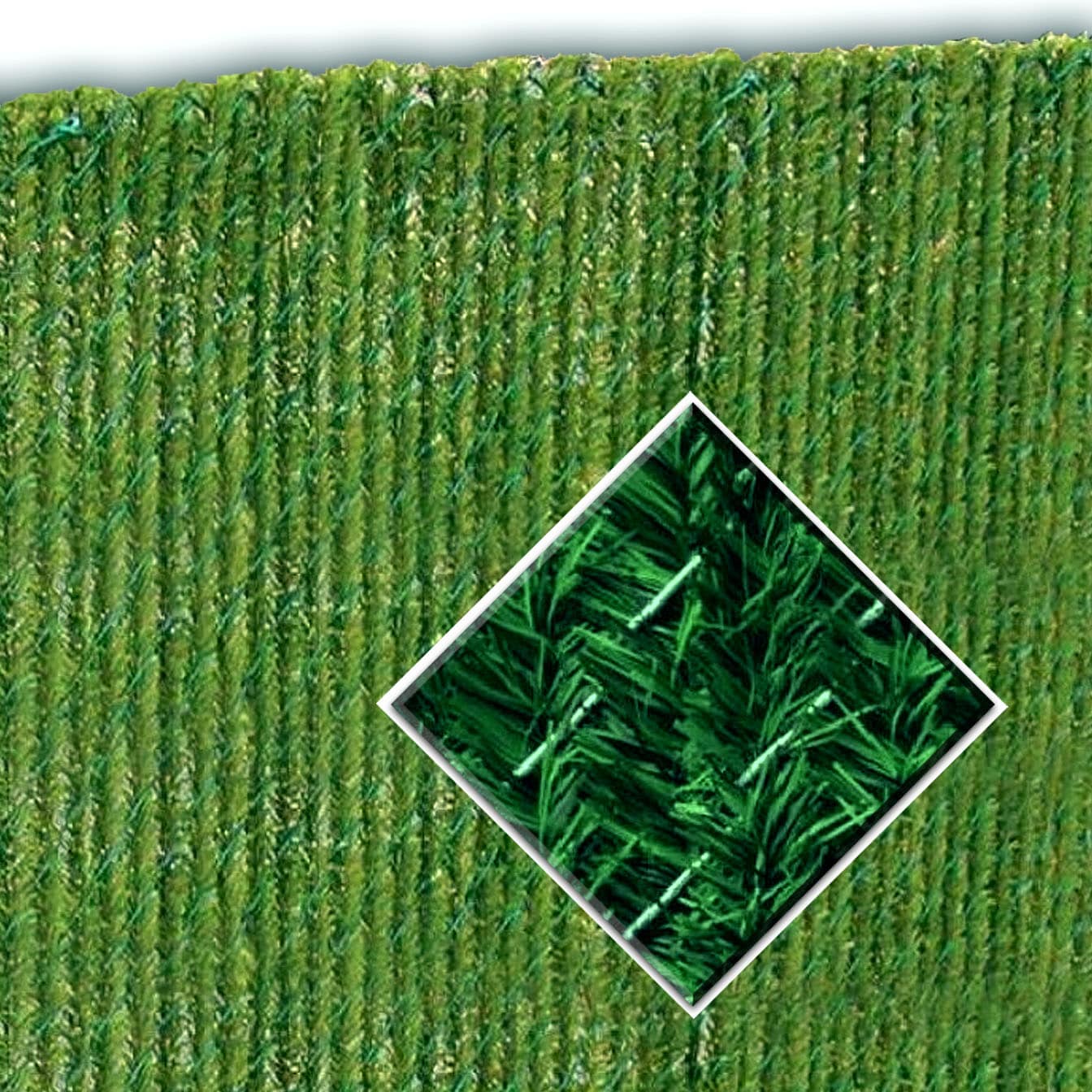 Pexco 6-ft H x 1-in W Green PVC Chain Link Fence Slat 41-Pack