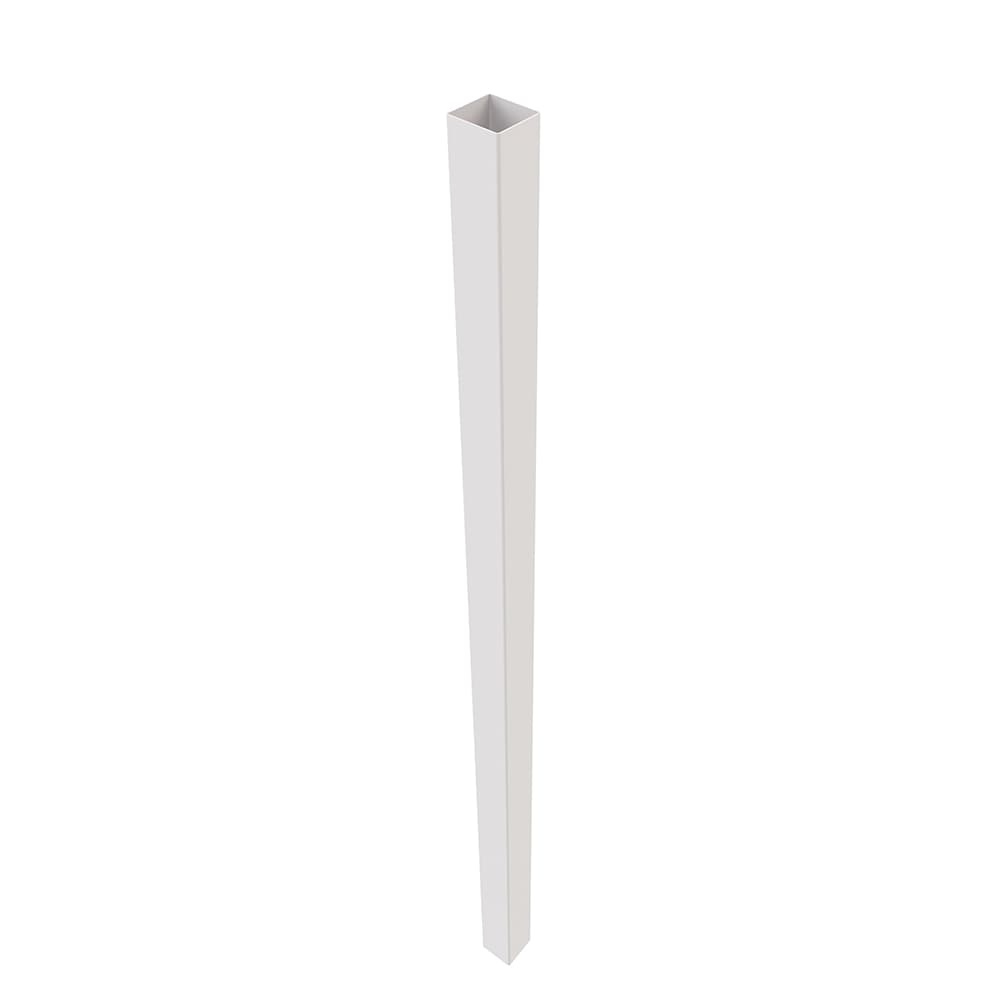 Freedom 8-ft H x 4-in W White Vinyl Blank Fence Post (Assembled)