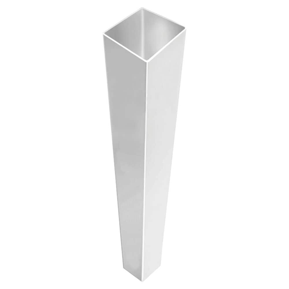 Freedom 6-ft H x 4-in W White Vinyl Blank Fence Post (Assembled)