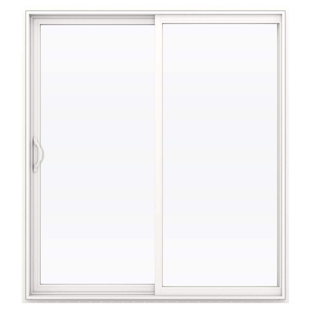 JELD-WEN 72-in x 80-in Vinyl Sliding, Left-hand sliding – primary product view