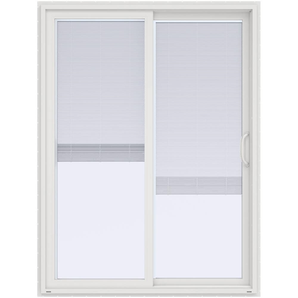 JELD-WEN 60-in x 80-in Vinyl Sliding, Right-hand sliding – primary product view