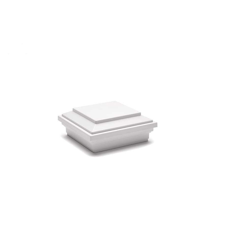 Trex 4-in x 4-in Enhance Classic White Composite Deck Post Cap
