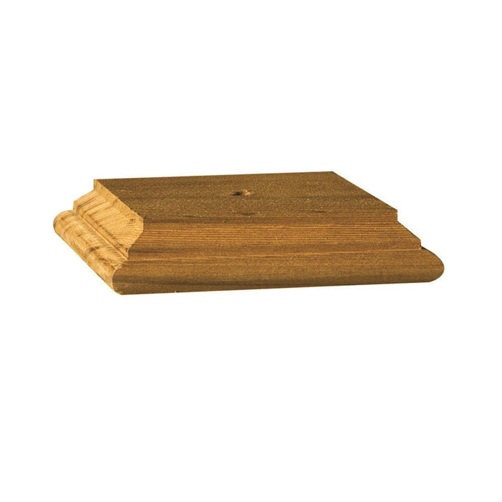 Deckorators 6-in x 6-in Natural Wood Cedar Deck Post Cap