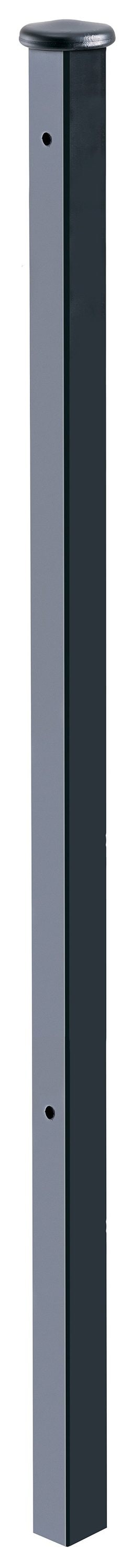 Gilpin Patterson 1.25-in x 1.25-in x 4-ft Black Metal Deck Post
