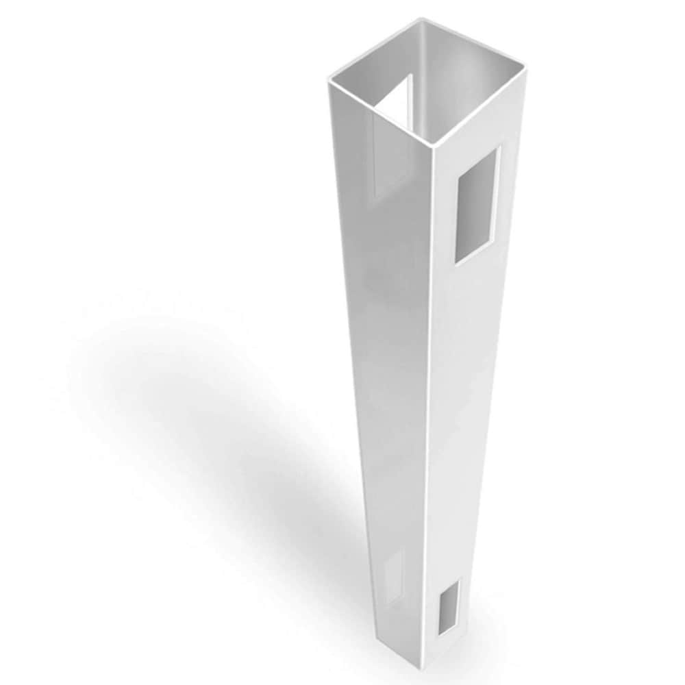 Freedom Keswick 7-ft H x 5-in W White Vinyl Line Fence Post (Unassembled)