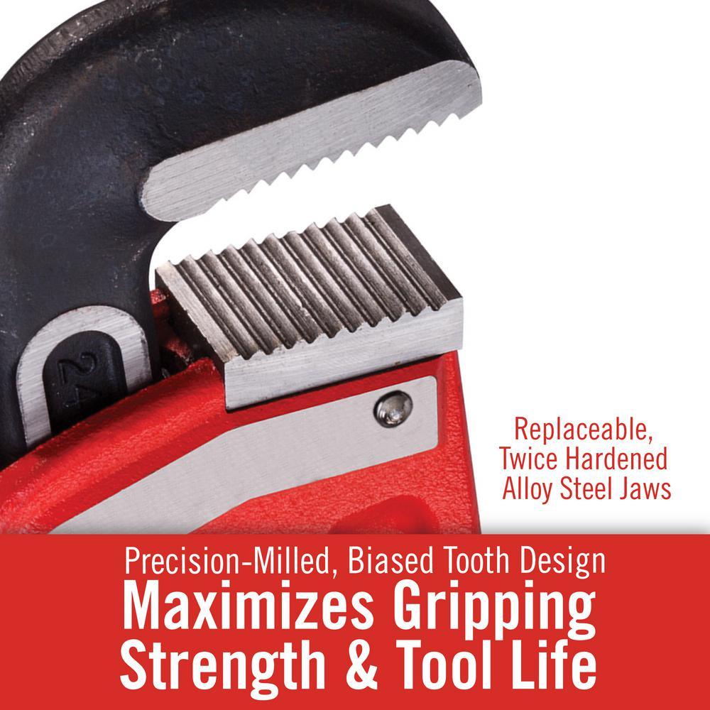 24 in. Heavy-Duty Straight Pipe Wrench - Super Arbor