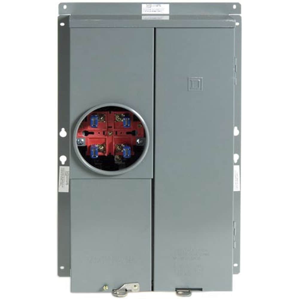 Square D Homeline Ring Type Overhead/Underground 125-Amp 16-space load center - front view