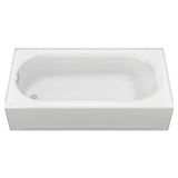 Princeton 5 ft. Americast Left-Hand Drain Rectangular Bathtub in White - Super Arbor