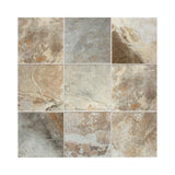 American Olean Kendal Slate Easdale Neutral 6-in x 6-in Glazed Porcelain Stone Look Floor and Wall Tile, 44-Pack (10.29-sq ft/Carton)