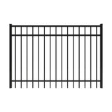 Ironcraft Berkshire Black Powder-coated Aluminum Flat-top Yard Fence Gate