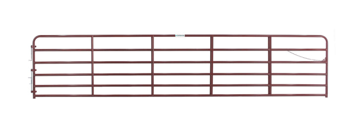 Tarter 4-ft H x 20-ft W Red E-coat Steel Corral Flat-top Farm Fence Gate