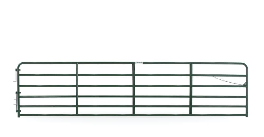 Tarter 4-ft H x 18-ft W Green Powder Over E-coat Steel Farm Corral Fence Gate