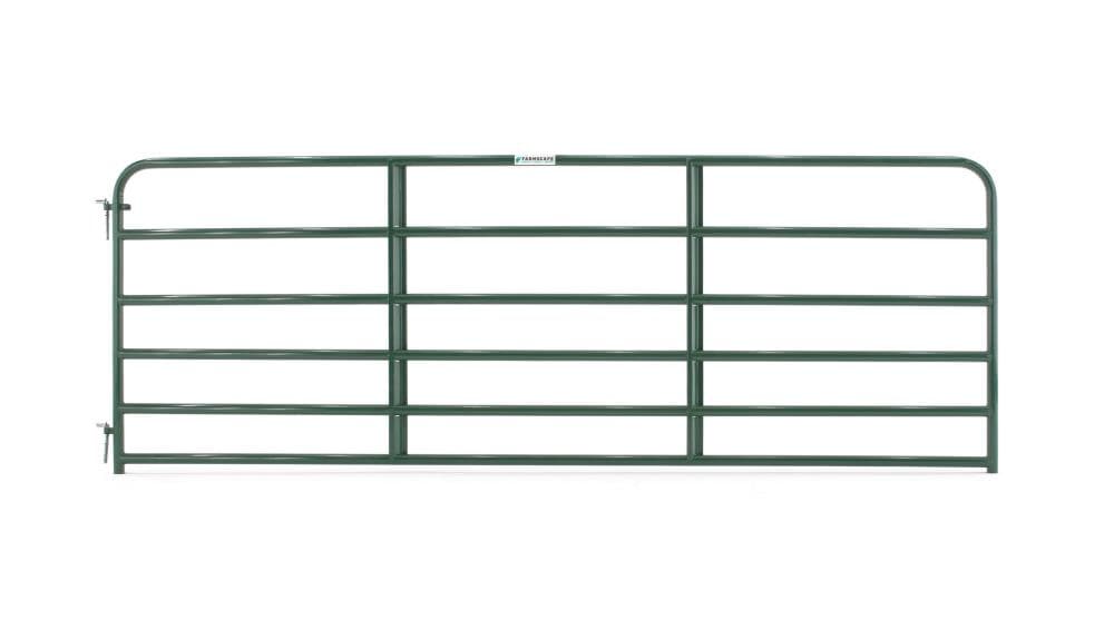 Tarter 4-ft H x 12-ft W Green Powder Over E-coat Steel Farm Corral Fence Gate