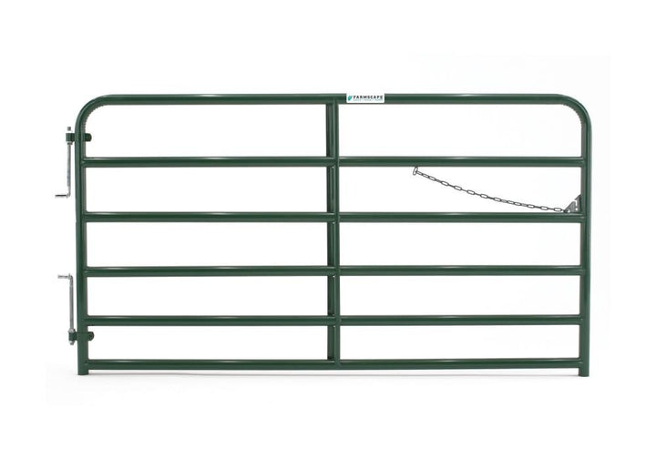 Tarter 4-ft H x 8-ft W Green Powder Over E-coat Steel Farm Corral Fence Gate