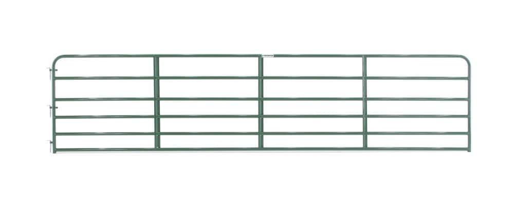 Tarter 4-ft H x 18-ft W Green Powder Over E-coat Steel Farm Corral Fence Gate