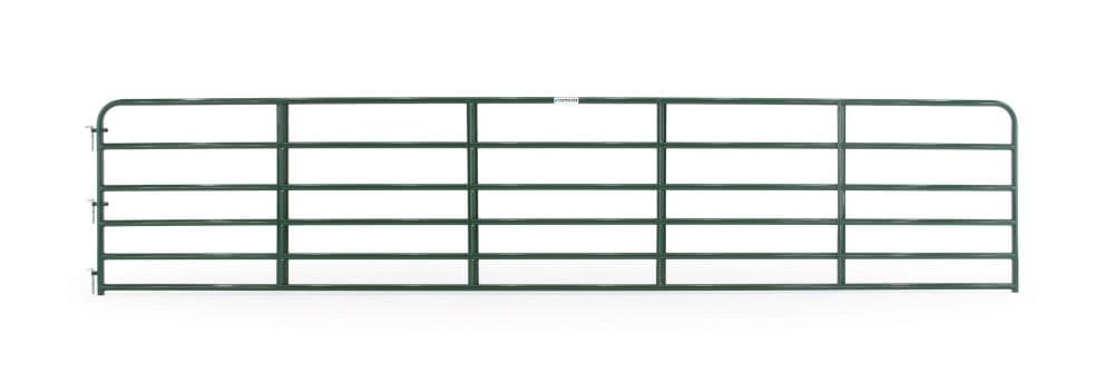 Tarter 4-ft H x 20-ft W Green Powder Over E-coat Steel Farm Corral Fence Gate