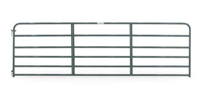 Tarter 4-ft H x 14-ft W Green Powder Over E-coat Steel Farm Corral Fence Gate